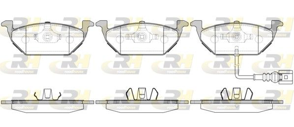 Brake Pad Set, disc brake ASENDUB 2633-21