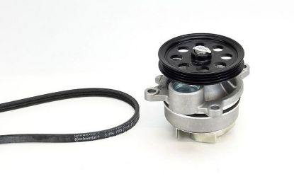 Water Pump + V-Ribbed Belt Kit -