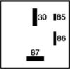 Relay, glow plug system -