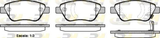 Brake Pad Set, disc brake GENERAL MOTORS - 93191698