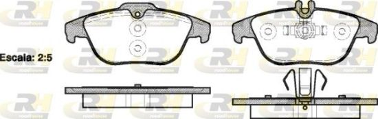 Brake Pad Set, disc brake MERCEDES-BENZ - 005 420 07 20