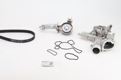 Water Pump + V-Ribbed Belt Kit -