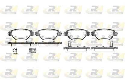 Brake Pad Set, disc brake Opel Astra G Zafira 98- tagum