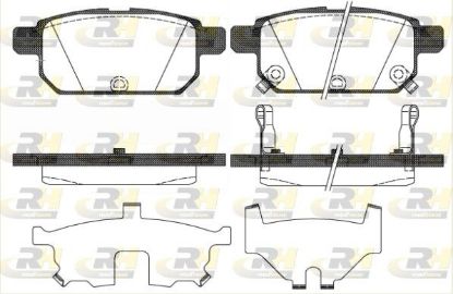 Brake Pad Set, disc brake SUZUKI - 55800-61M00