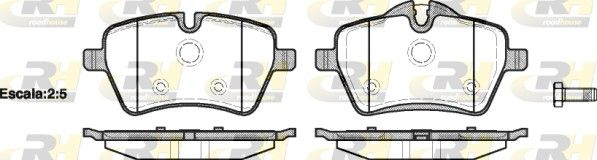 Brake Pad Set, disc brake MINI - 34 11 6 770 251