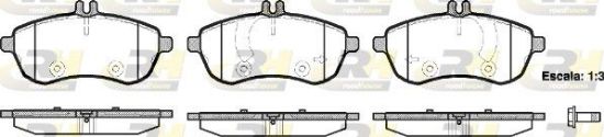 Brake Pad Set, disc brake MERCEDES-BENZ - 005 420 08 20