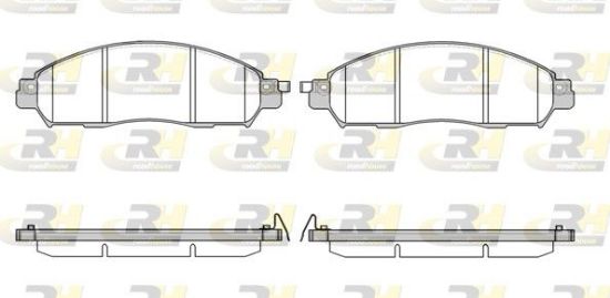 Brake Pad Set, disc brake NISSAN - D1060-4KJ1A