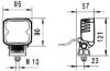 Reverse Light 1200lm, ECE-R23, 2m kaabel, 9-33V