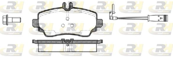 Brake Pad Set, disc brake Mercedes Vaneo 01- esim.