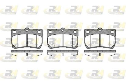 Brake Pad Set, disc brake LEXUS - 04466-22190