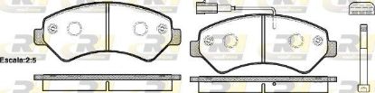 Brake Pad Set, disc brake PSA - 16 078 789 80, FIAT - 77364015