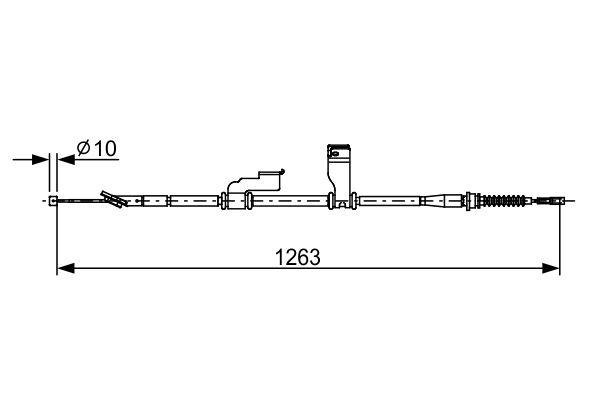 Cable Pull, parking brake -
