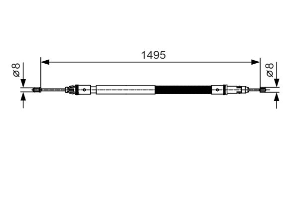 Cable Pull, parking brake -