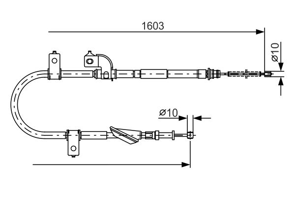 Cable Pull, parking brake -