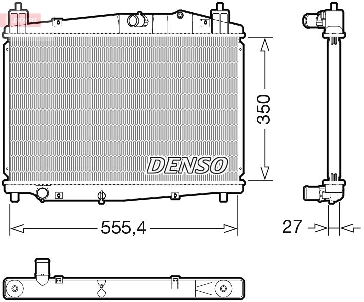 Radiator, engine cooling -