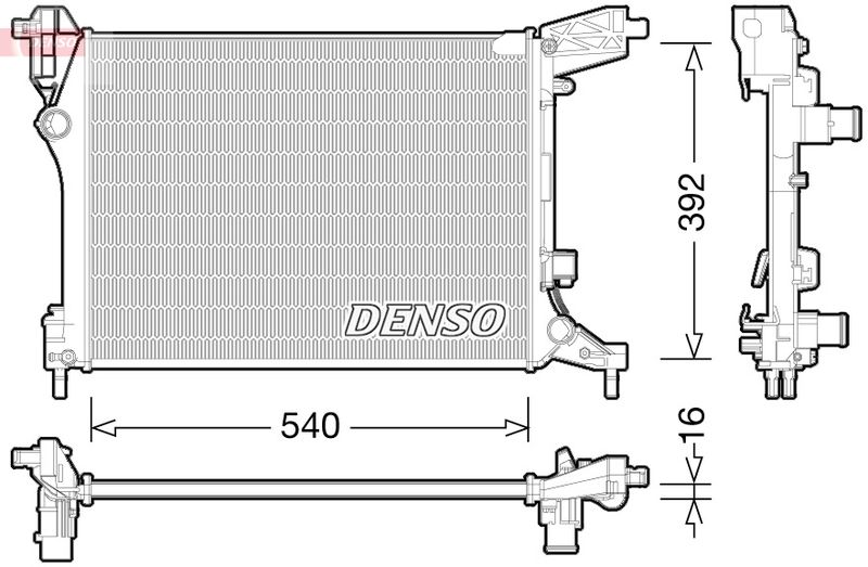 Radiator, engine cooling -