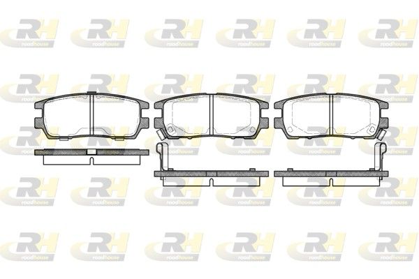 Brake Pad Set, disc brake MITSUBISHI - MB858380