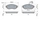 Brake Pad Set, disc brake PSA - 16 078 783 80