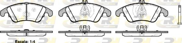 Brake Pad Set, disc brake MERCEDES-BENZ - 005 420 13 20