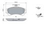 Brake Pad Set, disc brake MITSUBISHI - MR235557