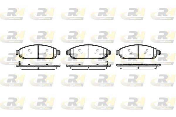 Brake Pad Set, disc brake CHRYSLER - 05080868AA
