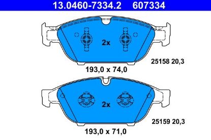 Brake Pad Set, disc brake VAG - 4G0 698 151B