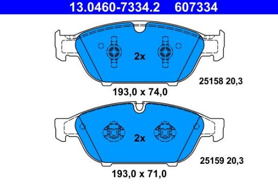 Brake Pad Set, disc brake VAG - 4G0 698 151B