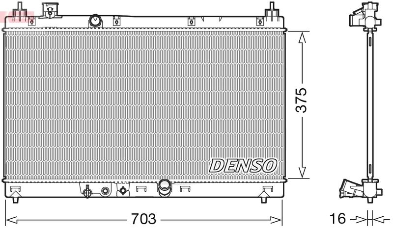 Radiator, engine cooling -
