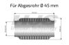 Flex Hose, exhaust system 45x150mm soft flex