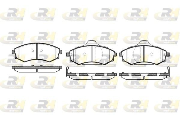 Brake Pad Set, disc brake Kia MAGNETIS 01- esim.