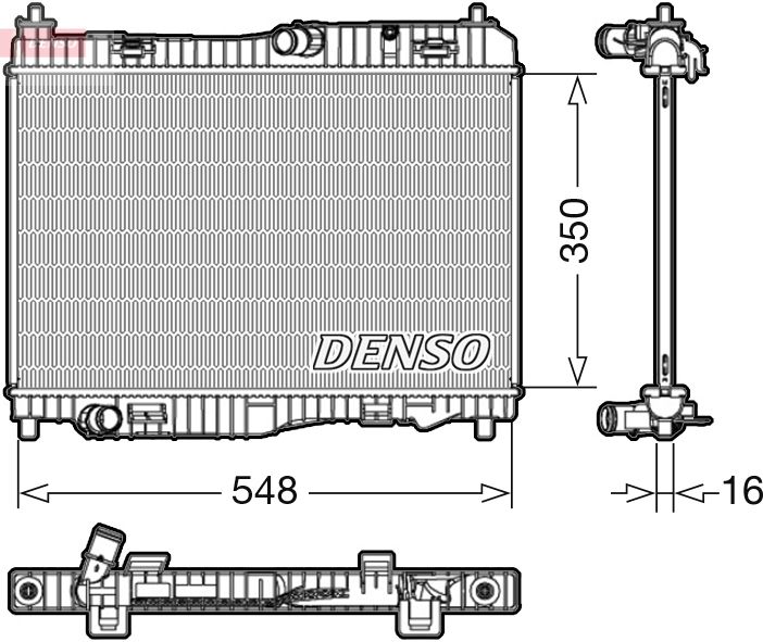 Radiator, engine cooling -