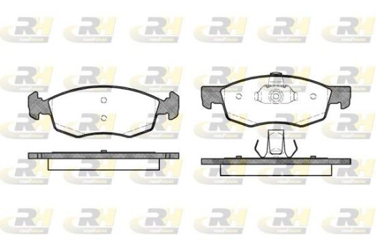 Brake Pad Set, disc brake Fiat DOBLO 02- esim.