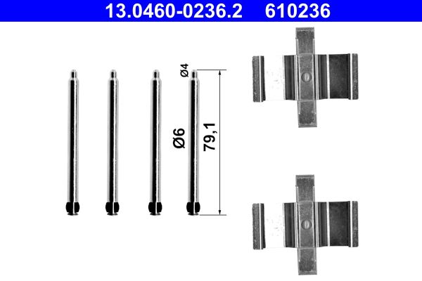 Accessory Kit, disc brake pad -