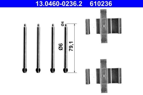 Accessory Kit, disc brake pad -