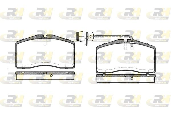 Brake Pad Set, disc brake VW PHAETON W12 6.0 02- esim.