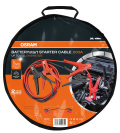 Jumper Cables BatteryStart 3m 8.5mm2 200A peak 100A pidev AL/CU