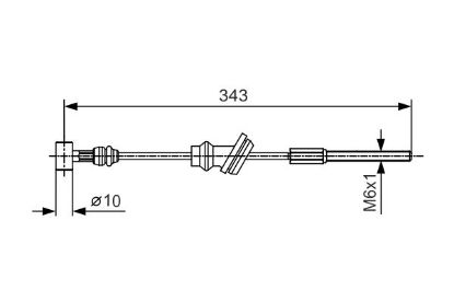 Cable Pull, parking brake -