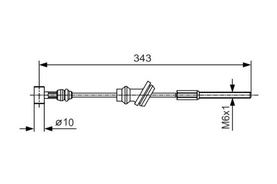 Cable Pull, parking brake -