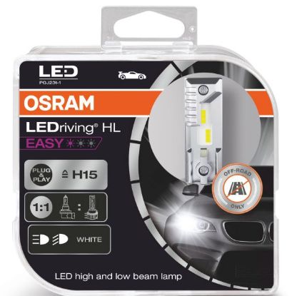 Bulb, spotlight LEDriving®HL EASY H15 6500K 2tk OFF-road ainult