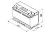 Starter Battery 100Ah 830A 353*175*190 - +
