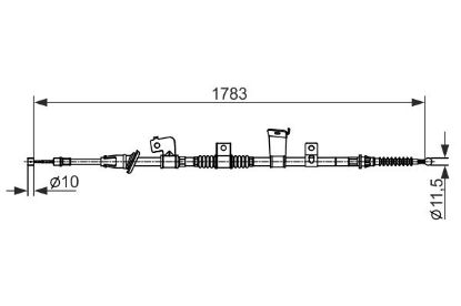Cable Pull, parking brake -