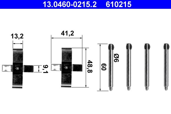 Accessory Kit, disc brake pad -