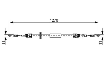 Cable Pull, parking brake -