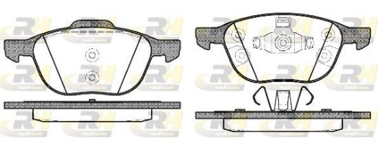 Brake Pad Set, disc brake FORD - 1 712 024, VOLVO - 31341301