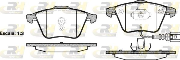 Brake Pad Set, disc brake GOLF VI (5K1), TT (8J3)