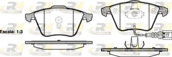 Brake Pad Set, disc brake GOLF VI (5K1), TT (8J3)