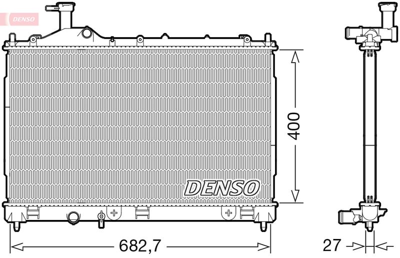 Radiator, engine cooling -