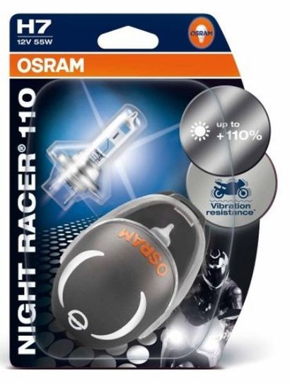 Bulb, spotlight H7 Night Racer 110 2tk (Moto)
