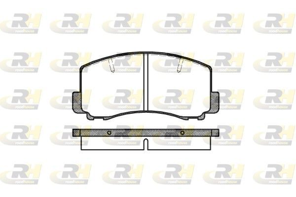 Brake Pad Set, disc brake MitsubishiTREDIA 82-87 esim.