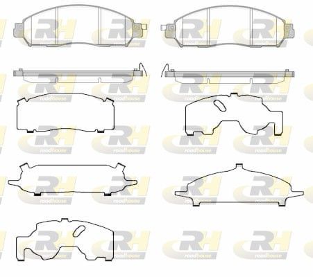 Brake Pad Set, disc brake NISSAN - D1060-5TA0A